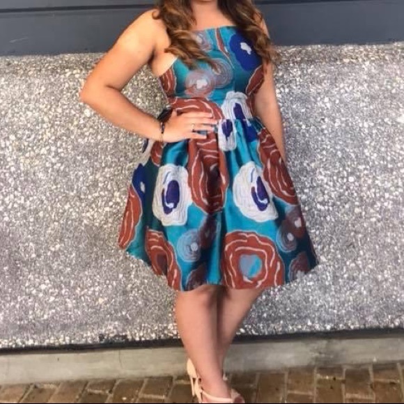 COPY - Short Blue Dress by Atelier Lissa Porrata - Picture 1 of 4